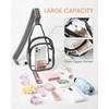 HULISEN Clear Sling Bag for Stadium Events, Clear Purses for