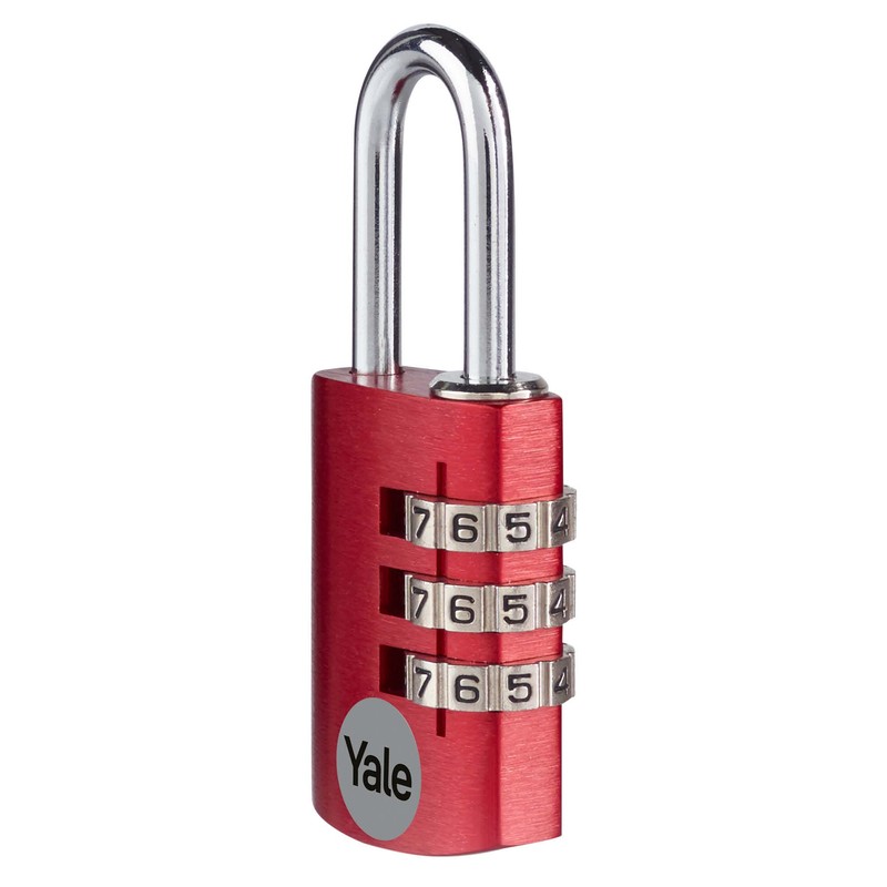 Yale - YE3CB/20/121/1/CO Standard Security 20mm Aluminium -Kombination Vorhängeschlos
