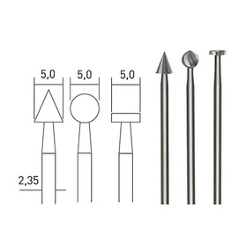 Proxxon 28720 Set of Tungsten vanadium precision cutters, 3 pcs., 13/64"