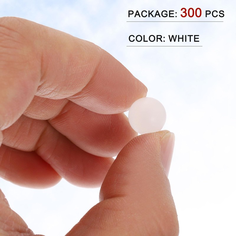 sourcing map 300pcs PP Plastic Bearing Balls 10mm Solid Plastic