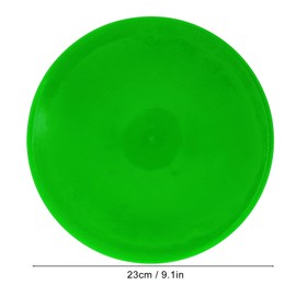Alomejor 10pcs Sports Round Poly Spot Markers Marker Flat Disc Marker Bright Color Flat Field Floor Spots for Sports, Activities (Green)
