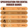 VEGCOO 1000 Pcs Orthodontic Elastic Rubber Bands, 3/16", Braces Teeth
