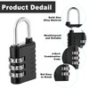 Kenning 30 Pcs 3 Digit Combination Padlocks Black Silver Gym