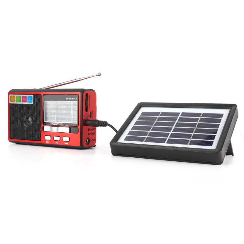 Radio FM AM SW Portable Radio Support Solar Battery Charging