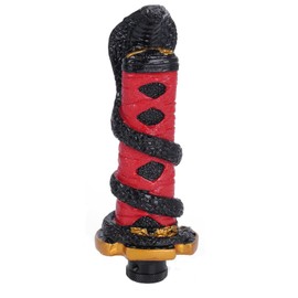 muge racing Shift Knob Samurai Sword Gear Shifter with 4 Adapters for Most Manual Car Universal Gear Shifter (Red)