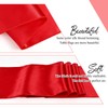 YMHPRIDE 10 Pack Red Table Runner Satin Table Runner, 12x72