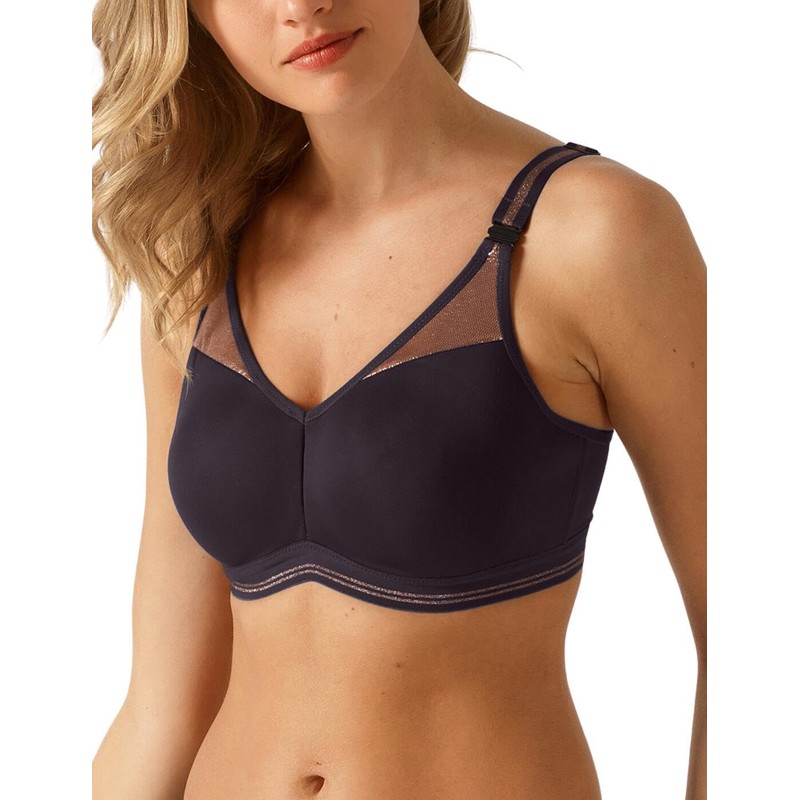 Empreinte Initiale Underwired Spacer Sports Bra (38E, Intense Grey)