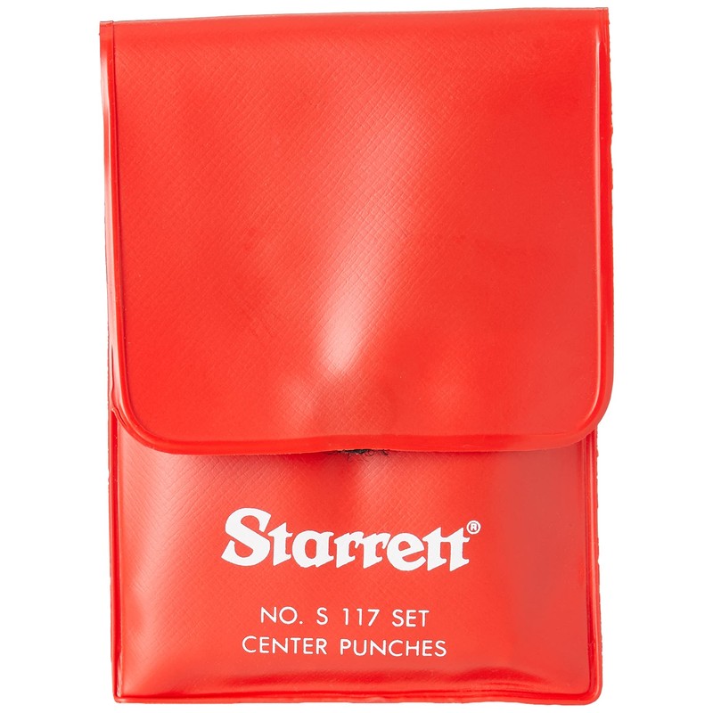 Starrett S117PC Centre Punches Set, 1/16", 5/64", 3/32", 1/8", 5/32"