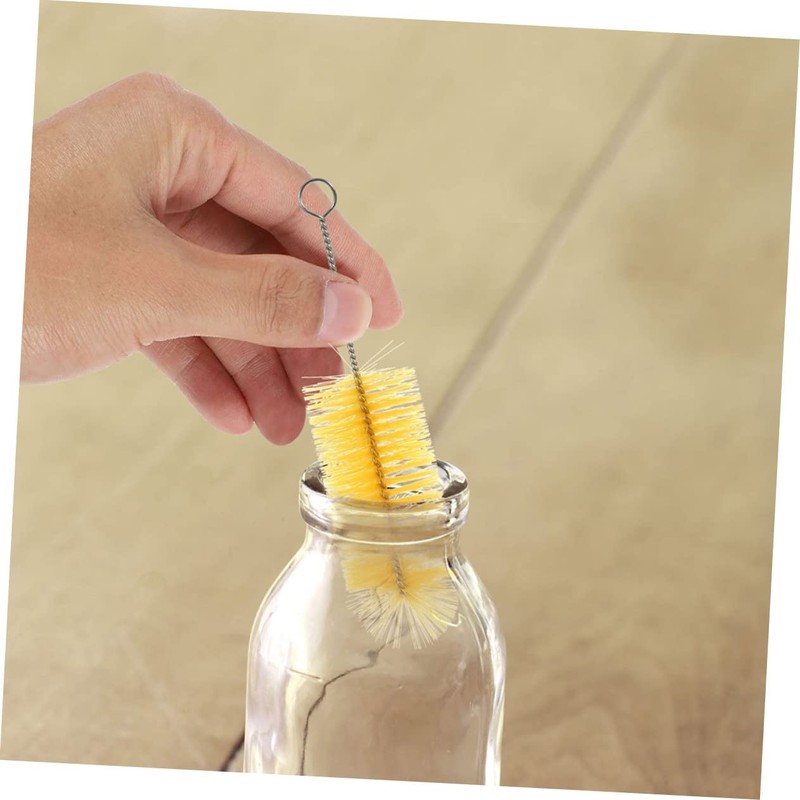 Baluue 2sets Baby Bottle Cleaning Brush Portable Multi-Function Gentle Cleaning