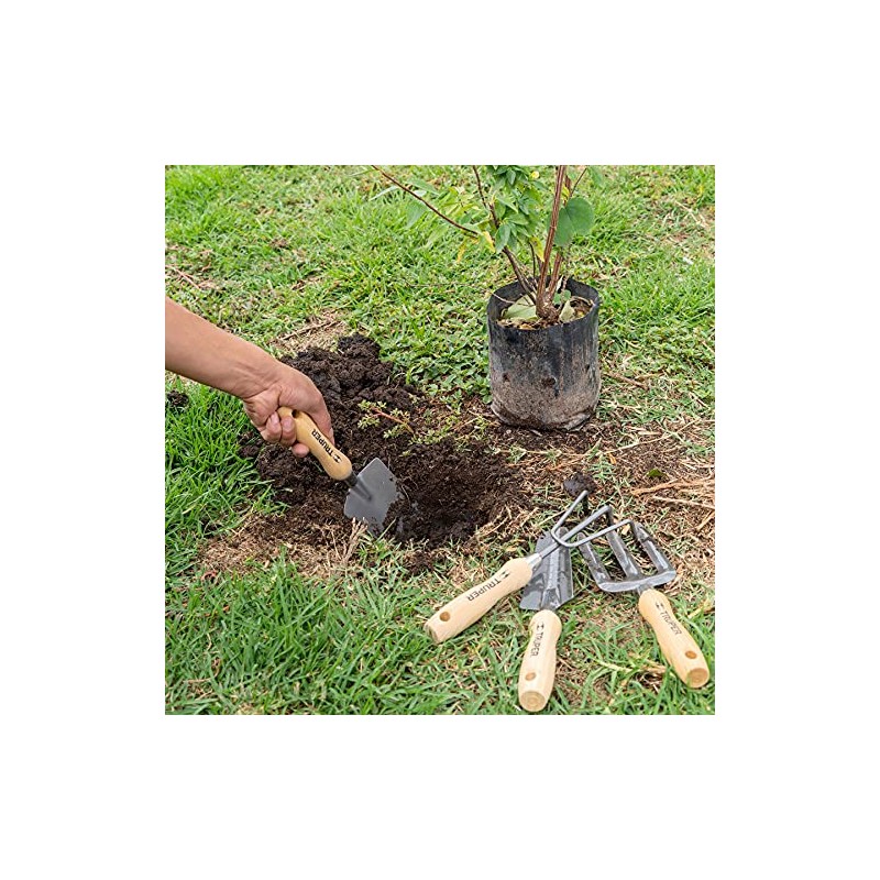 Truper JJ-4, Juego de 4 herramientas para jardín, 6"