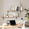 DINZI LVJ Long Wall Shelves, 47.3Inch Wall Mounted Shelves Set