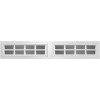Clopay Ideal Holmes STOCKTON 612 WHITE Replacement Window Inserts/LONG Panel