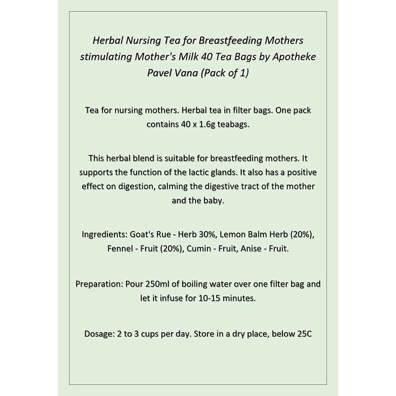 Herbal Tea for Breastfeeding Nursing Mothers stimulating Mother's Milk 40