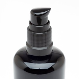 Infinity Jars 50 Ml (1.7 fl oz) Black Ultraviolet Glass Push Pump Bottle 10-Pack