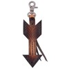 Circle Y Western Leather Saddle Charm Dark Oil Arrow with