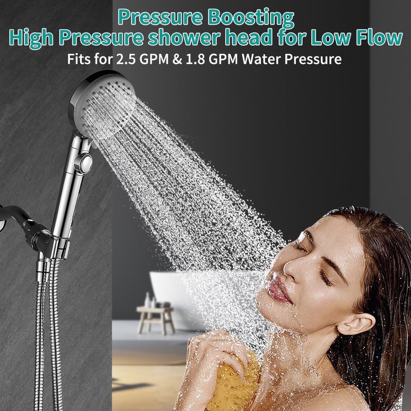 DOILIESE Handheld Shower Head with 79" Extra Long Hose 7