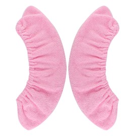 Gosknor 1 Pair Ice Skate Blade Protector, Washable Skating Blade Cover Non-Skidding Skate Guards Hockey Skates Accessories for Men Women (Pink)