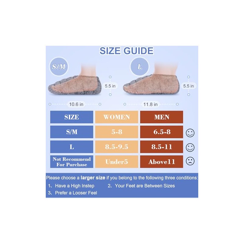 SUZZIPAD Microwavable Heated Slippers and Feet Warmer for Cold Feet,