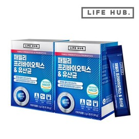 Family Prebiotics Probiotics 2 Sets (2g x 60 packets) 2-Month Supply / 패밀리 프리바이오틱스 유산균 2세트 (2g x 60포) 2개월분