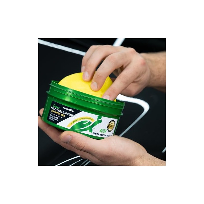 Turtle Wax, Hard Shell Finish, Cera automotriz en Pasta Suave,