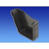 OSMA Black 111mm Gutter External Stopend Left Hand for Stormline