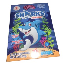 Yumy, Yumy by Bebeto/Kervan Sharks Gummies Fruit Snacks 8 Pouches