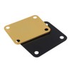Yibuy Gold 1 Set 64x51mm Neck Plate w/Screw Guitar Square