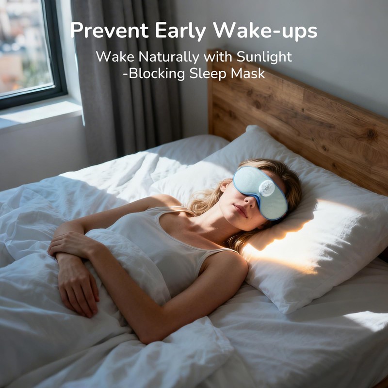 Housbay Sound Machine with Eye Mask for Sleeping, Nap &