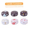 Outanaya 6Pcs Retro Tinplate Jars with Lid Storage Box for