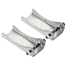 M METERXITY 2 Pack Hook Safety Latch Kit - Clevis Slip Hook Receiver Hitch Replacement Apply to Towing Lifting Hook Trailer/Crane (3.7" Long, Silver)