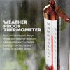 Steel Thermometer Indoor/Outdoor Waterproof Decorative (Adjustable Angle)