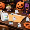 500Pcs Halloween Ghost Stickers Roll for Kids Crafts Gift Bag