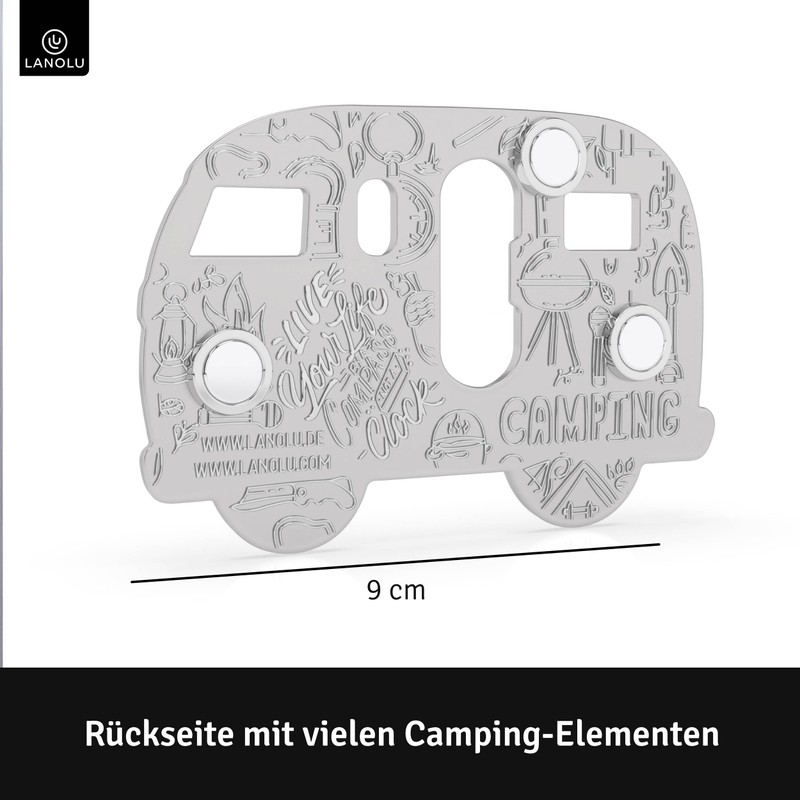 LANOLU Bottle Opener Magnet Camping, Camper Gifts, Motorhome Gift, Camping