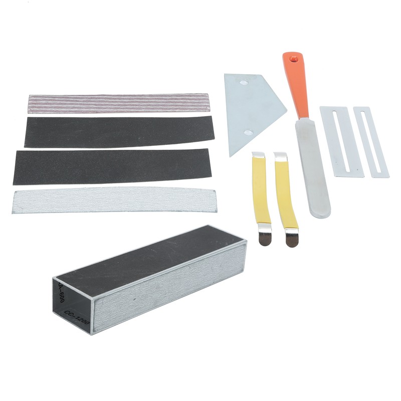 Guitar Leveling Tool Set File Leveler Beam Sandpaper Fingerboard Care