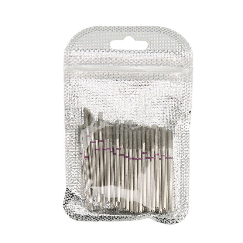 50Pcs Nail Drill Bits Emery Rotatable High Strength Replacement Nail