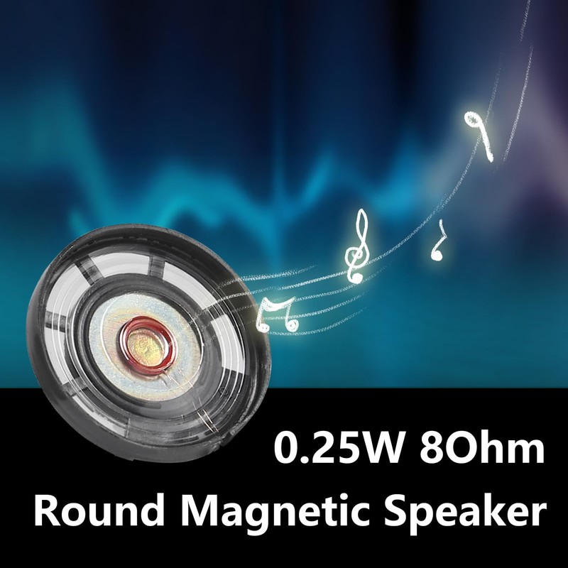 ACEIRMC 10pcs 0.25W 8 Ohm DIY Magnetic Speaker 29mm Diameter