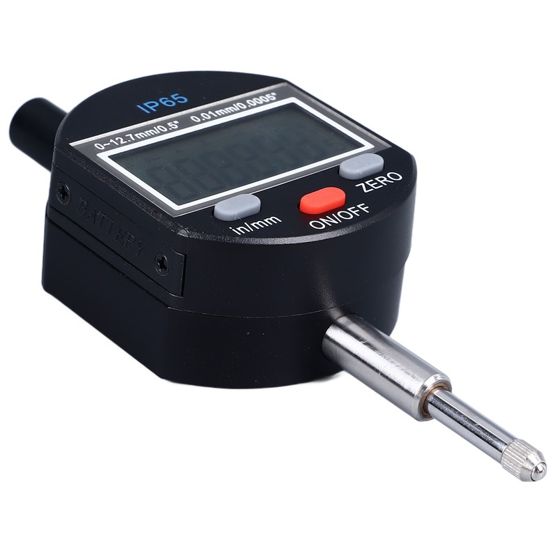 Digital Dial Indicator 0‑12.7mm Range 0.01mm Resolution IP65 Waterproof Digital