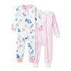 Burt's Bees Baby Baby Girls Pajamas, One-Piece Footless Sleeper PJs,