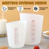 3 PCS Silicone Measuring Cups Flexible Chocolate Melting Cup for