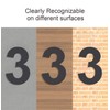 Black Brushed Modern House Number -4 Inch 102mm Height, Made