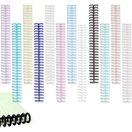 Plastic Loose-Leaf Coil Comb Notebook Spines,12Pcs 30 Rings Loose-Leaf Coil Comb Notebook Spines,Plastic Spiral Binding Coils Comb Binding Spine,Plastic Binder Combs Binding Spines Comb Binding Spine