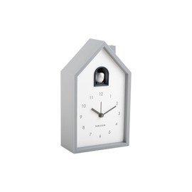 Karlsson Modern Cuckoo Alarm Clock 12 x 6 x 20 cm Grey