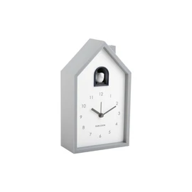 Karlsson Modern Cuckoo Alarm Clock 12 x 6 x 20 cm Grey