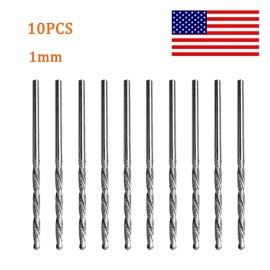 Unbranded 10Pcs 1mm Diamond Coated Hole Cutter Saw Drill Bits Glass Tile Ceramic Jewelry