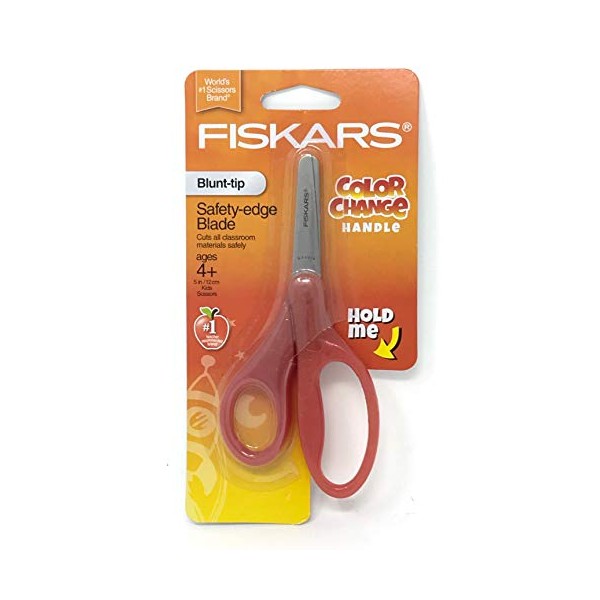 5" Blunt Tip Color Changing Scissors with Safety Edge Blades