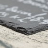 1x Slate 30 x 20cm Wall Hanging Chalk Message Black