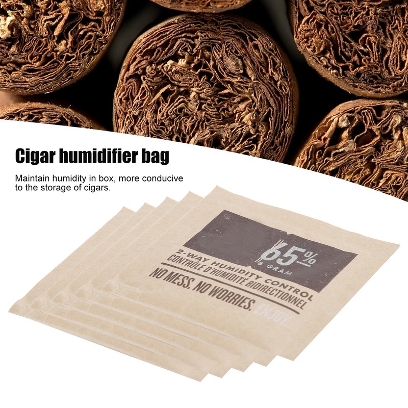10Pcs Mini 2‑Way Humidity Control Sealing Cigar Humidifier Bag for