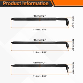 sourcing map 3pcs Offset Screwdriver Set PH2 PH1 SL6 Phillips Cross Head Right Angle 90 Degree Screw Driver Double Ended L-Type Hand Tool for Home Appliance Repair, Black