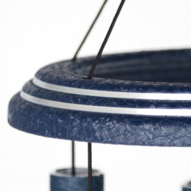 Arabesque by Wind River - 32 inch Sapphire Wind Chime for Patio, Backyard, Garden, and Outdoor décor (Aluminum Chime) Made in The USA