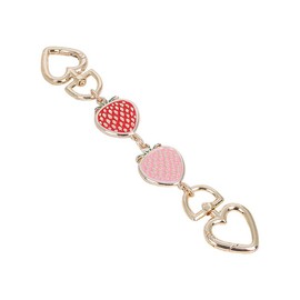 Bag Extender Purse Extender Chain Bag Extension Chain Purse Strap Extender Chain for Purse - Color: Strawberry(Red), Size: Silver Chain